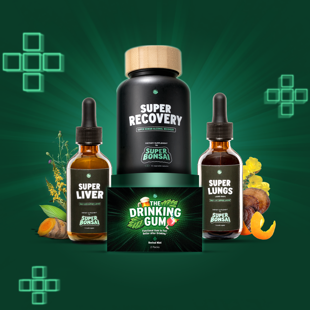 Healthy Habits Bundle - Super Liver + Super Lungs + Super Recovery + TDG