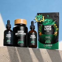 Healthy Habits Bundle - Super Liver + Super Lungs + Super Recovery + Super Liver Tea