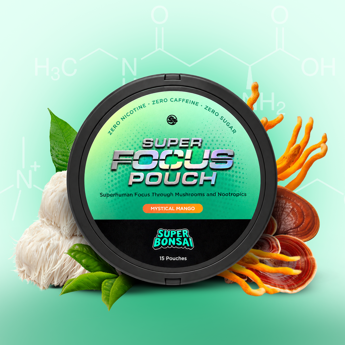 Focus Pouches | Nicotine-Free & Caffeine-Free | SuperBonsai