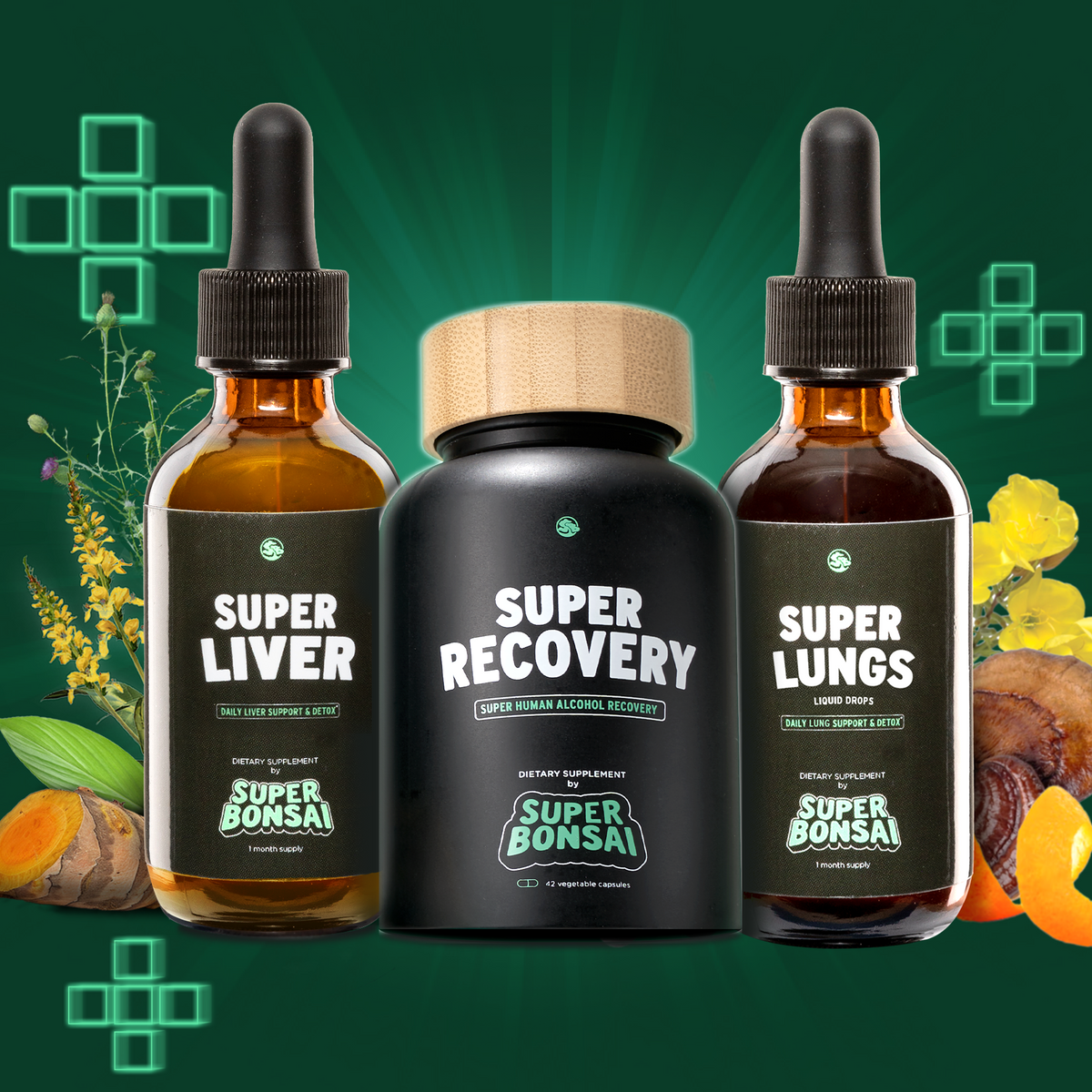 Healthy Habits Bundle - Super Recovery + Super Liver + Super Lungs